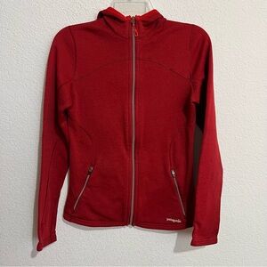 Patagonia Red Full Zip Hoodie XS